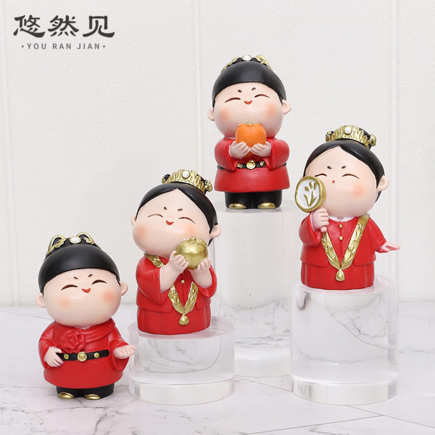 新中式婚礼喜庆礼物新婚祝福佳偶