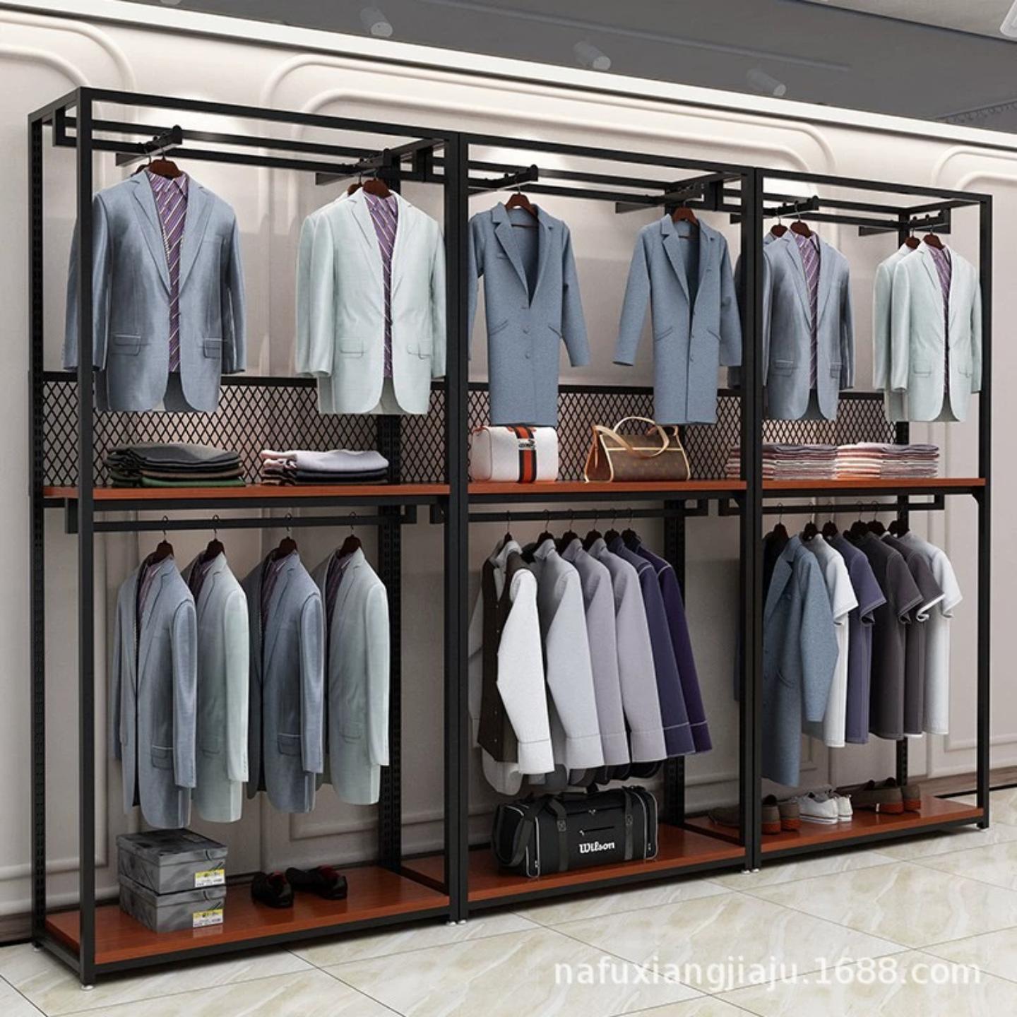 服装店展示架室内立式挂衣架
