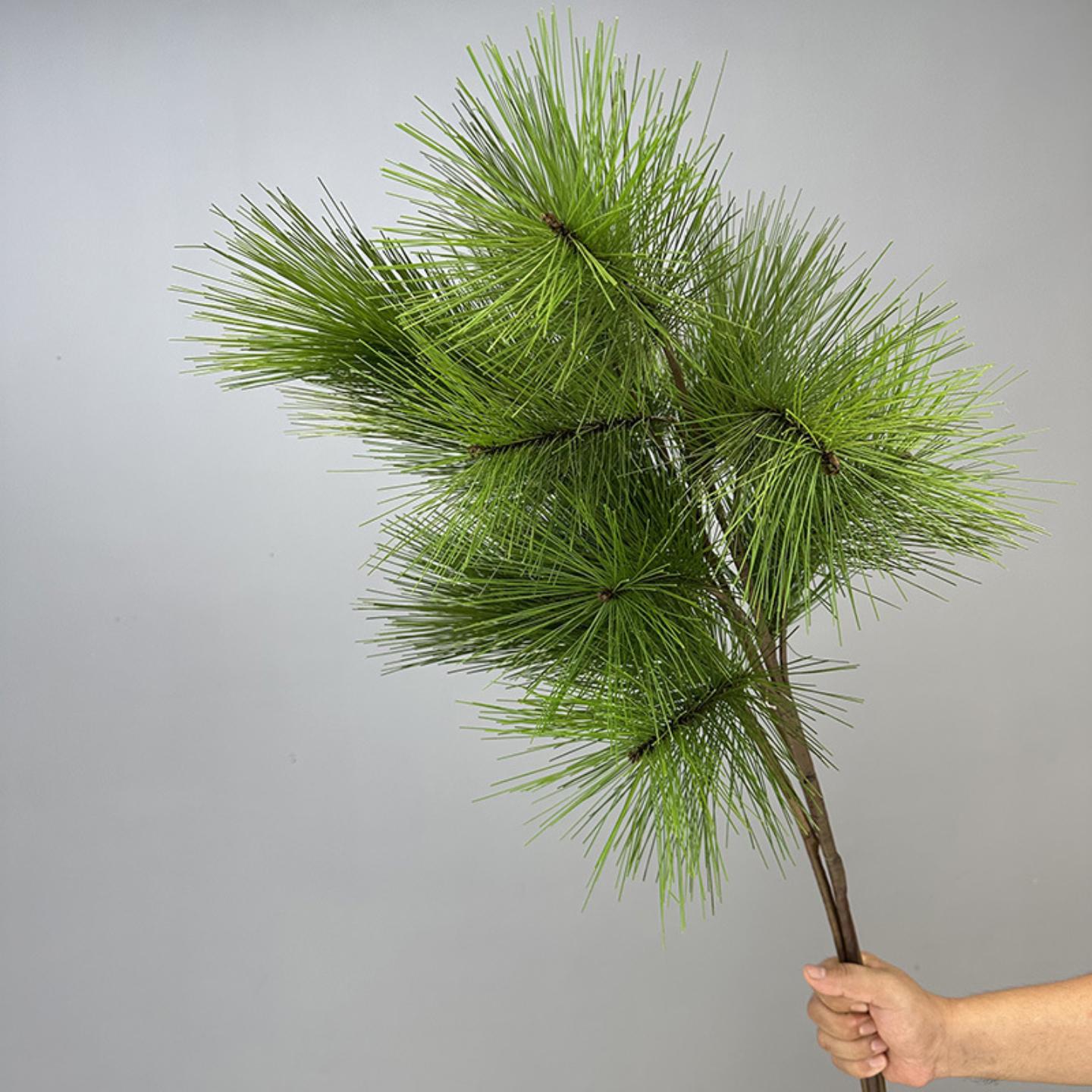 仿真松树枝带果假松枝景观松针