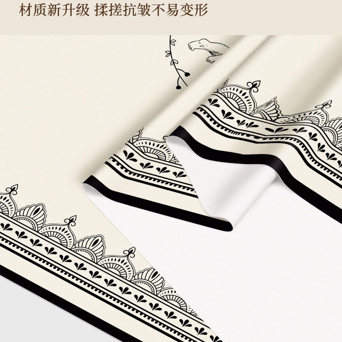 法式布防水411032防油免洗长方形桌防烫餐桌高台布轻奢级感vc茶p