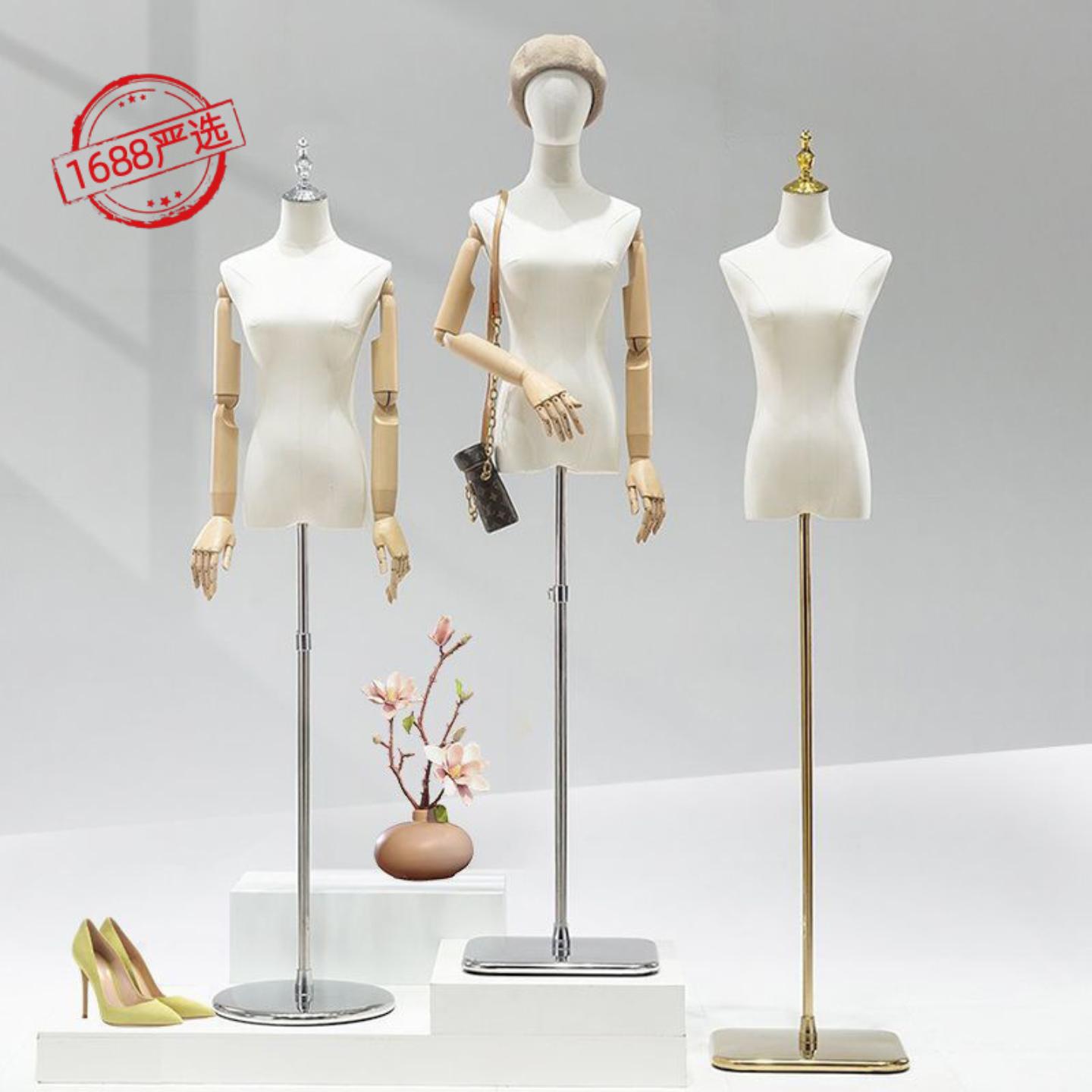 服装店模特女装半身展示架假人