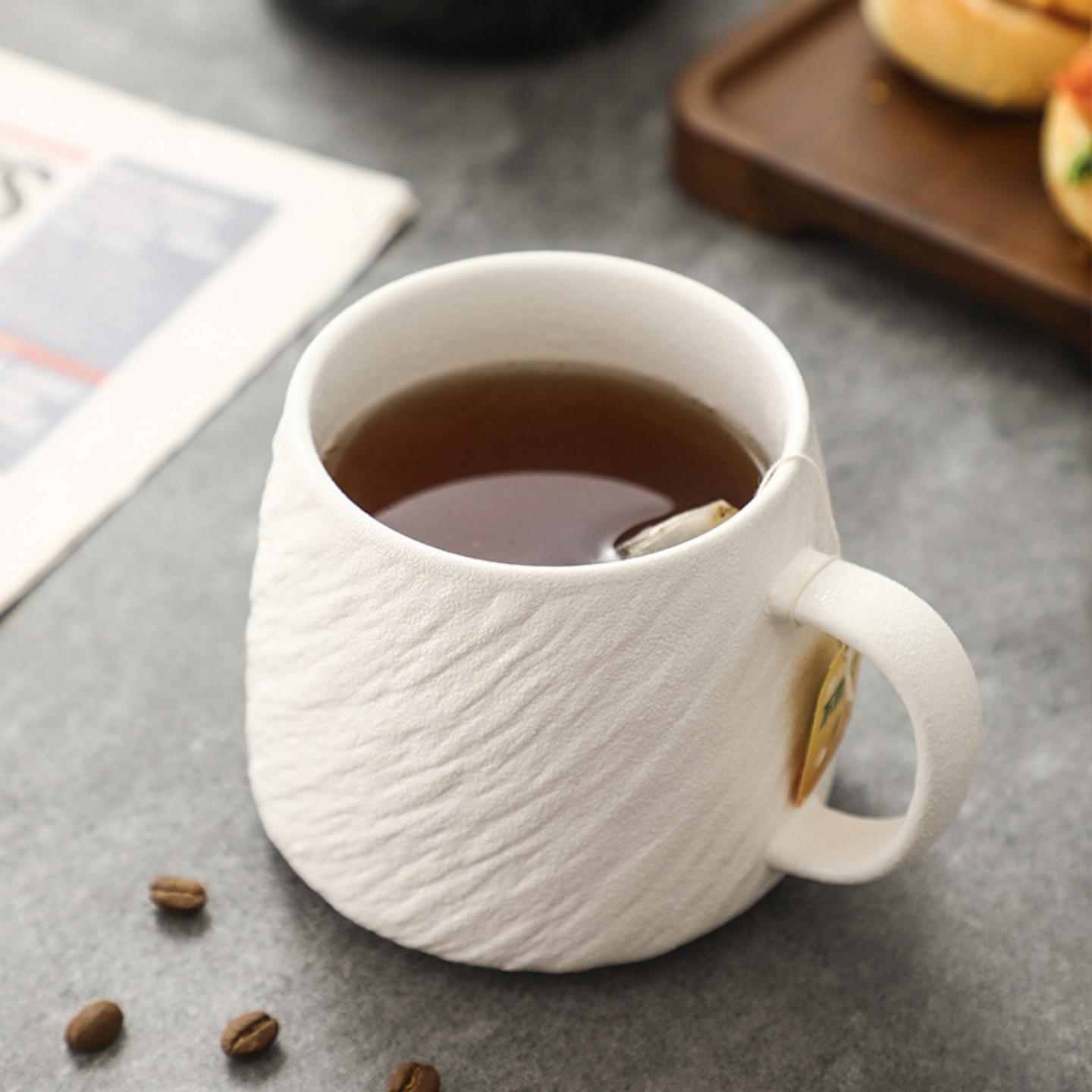 石纹可微波杯简约陶瓷马克杯大
