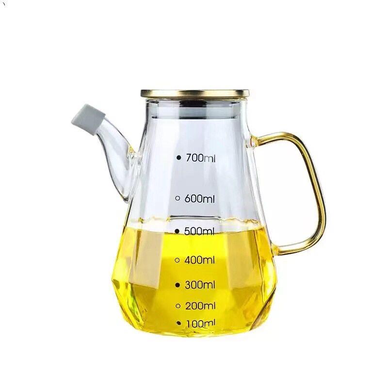 玻璃防漏油壶家硼硅醋油带装刻D3NpCjxJ度用酱油油香油调料