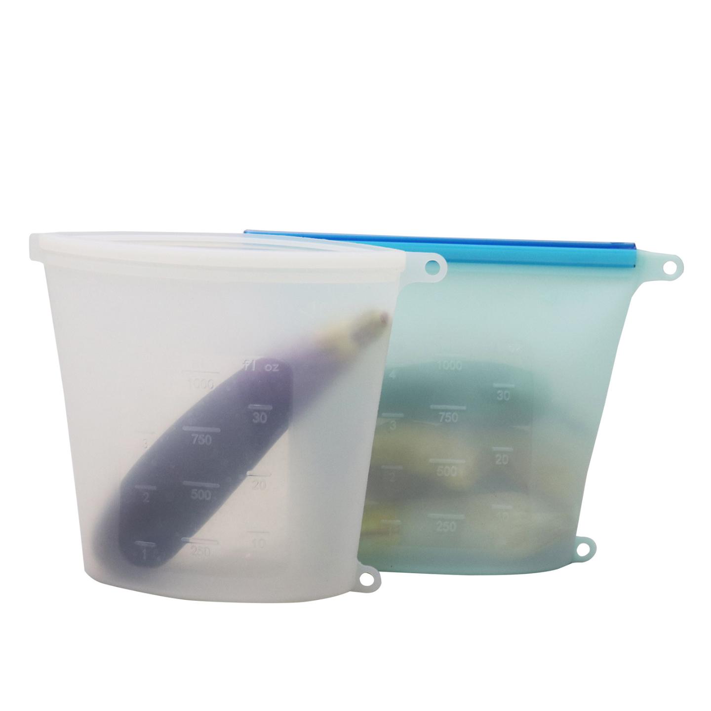 新款升级版硅胶保鲜袋食品分装袋