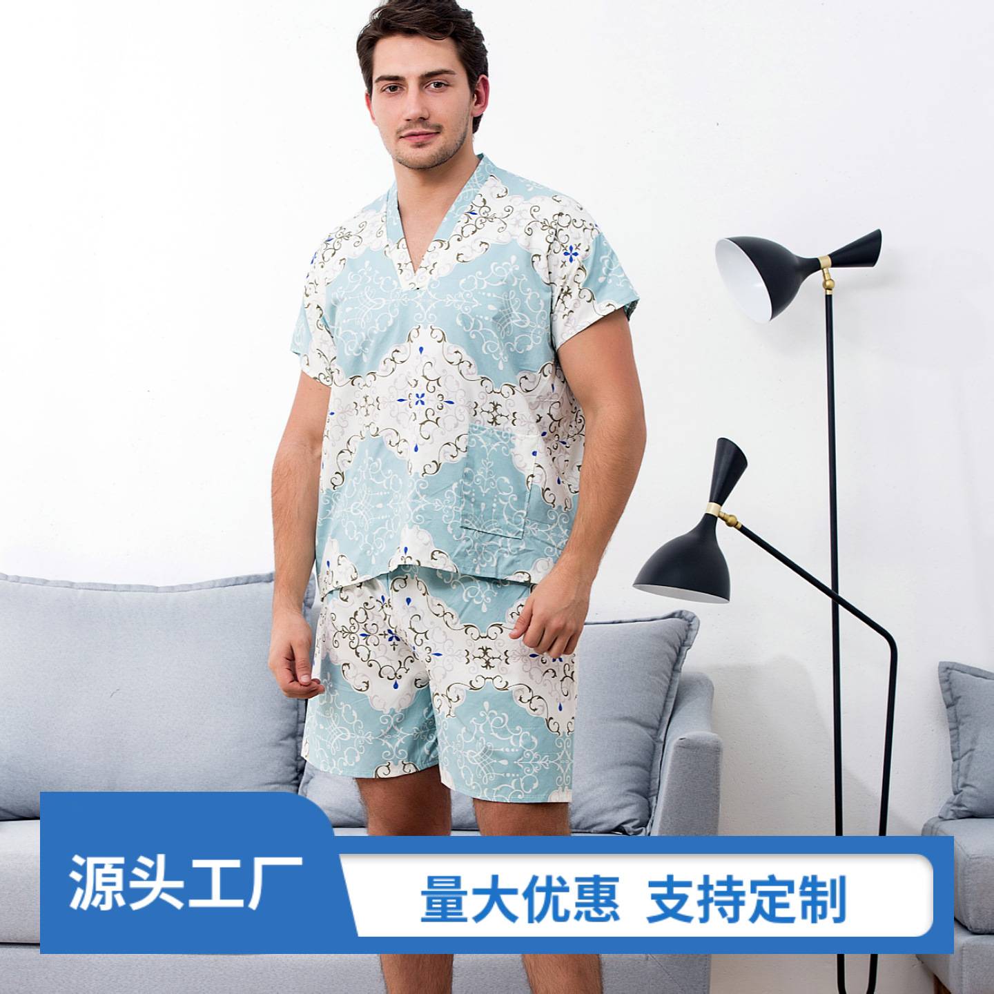 直销新款一次性浴衣纯棉汗蒸服