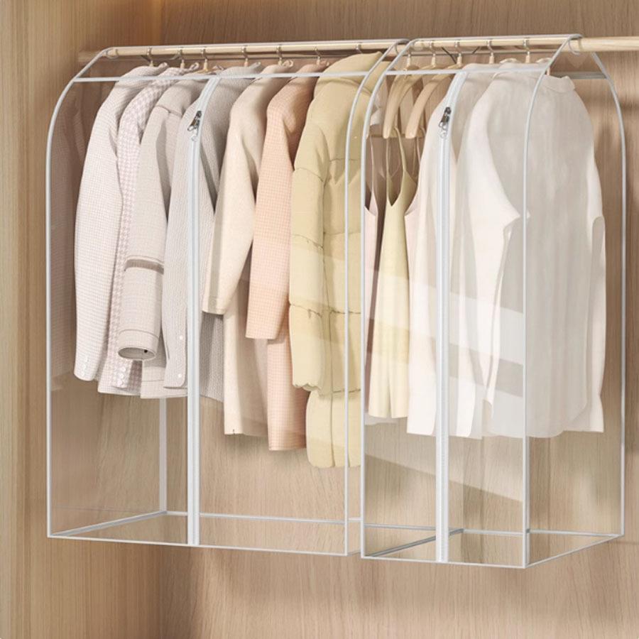 佐致(收全透晾明衣服防尘家用衣服裤子衣防潮挂衣袋柜多罩规格衣