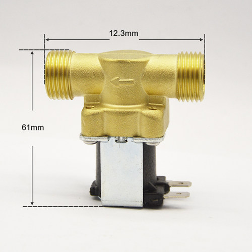 四分铜制电磁阀DC12/24V常开常闭型AC220V水阀开关4分20mm水管
