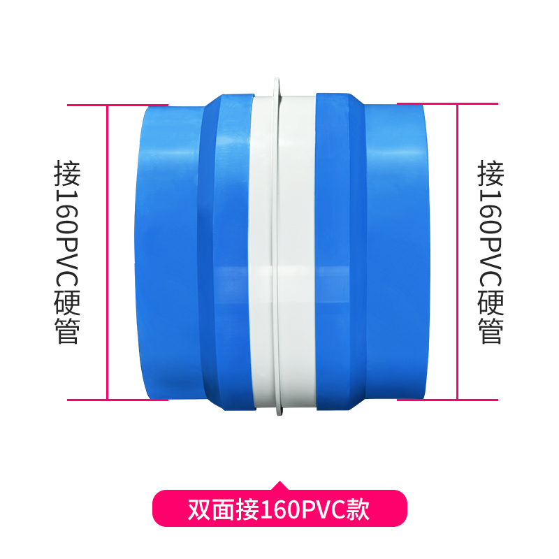 油烟机止逆阀厨房160PVC管道止回阀防味逆止T阀防烟宝家用通用