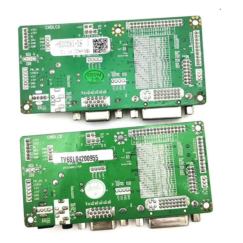 免驱动MDV6822显示器主板HDMI加DVI带音频PC板跳帽调节分辨率测屏