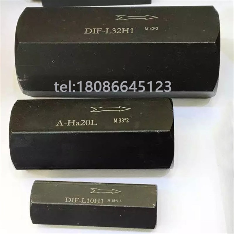 液压直通单向阀 止回阀 Mm22*1.5 M18*1.5 M27*2 M33*2 M42*2