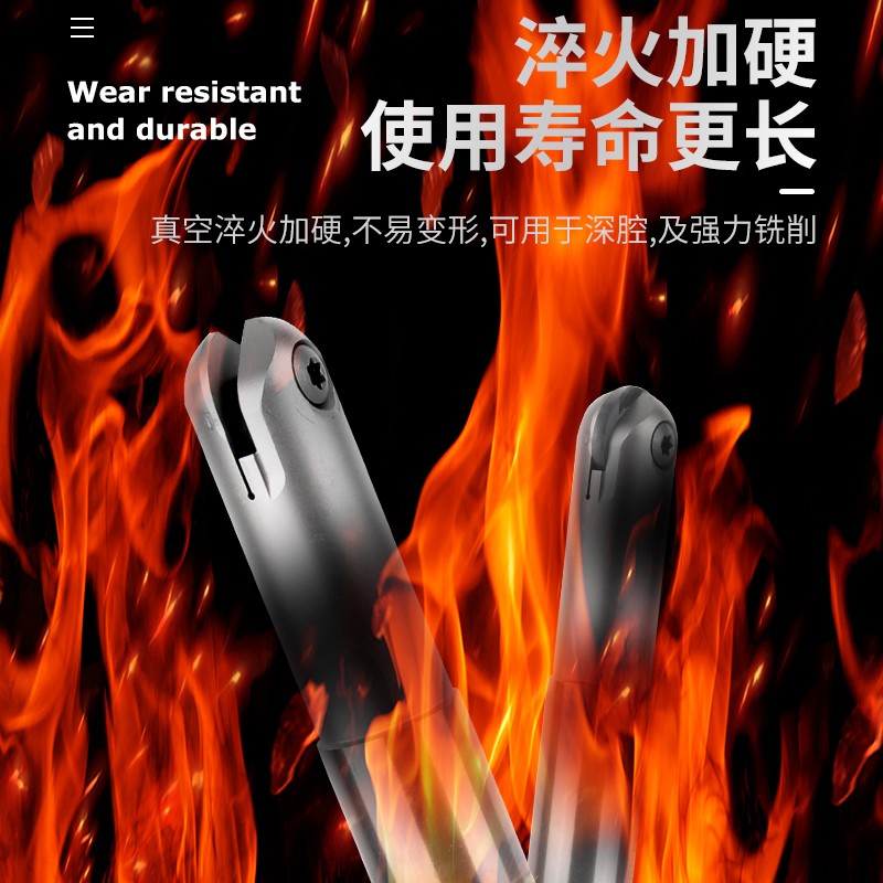 川睿克T2139精铣球头刀杆加工中心半圆球形铣刀杆抗震R4R5R6R8R10