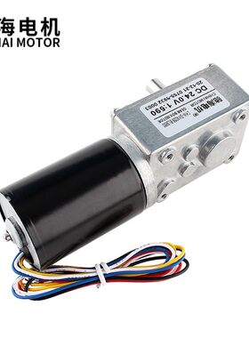 驰海厂家直销GW4058BL3650永磁无刷涡轮蜗杆自锁减速电机12V24V