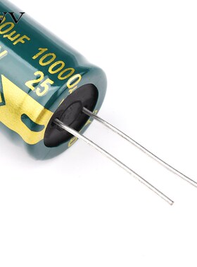 10000UF绿色高频低阻25V直插铝优质主板电解电容 体积18*35MM