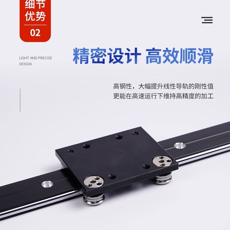 外置双轴心直线导轨滑块OSGR轨道珠宝展柜路轨滑轨滚轮摄影滑道