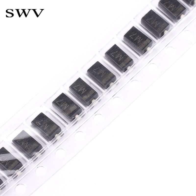 贴片整流二极管1N4007 IN4004 1N4001SMA封装 丝印T7 M7 M4 M1