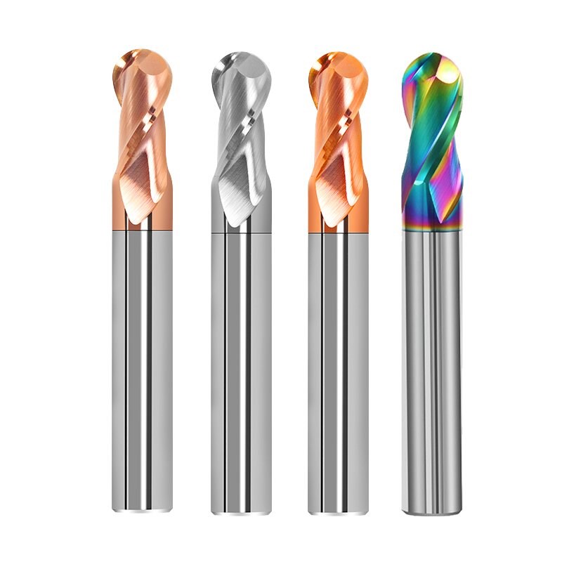 钨钢球刀涂层合金球头铣刀钨钢平刀圆弧球形球刀数控合金铣刀65度