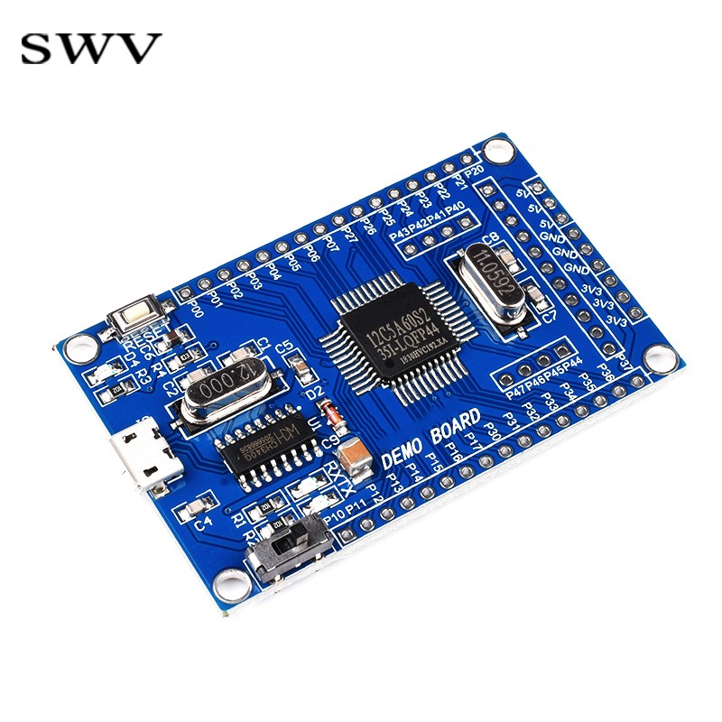 STC12C5A60S2最小系统板 51单片机 双串口核心开发 学习板