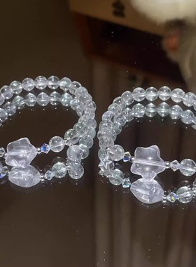 芋头波波-天然水晶手链高级感轻奢小众原创设计手串女生款礼物