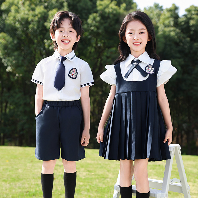小学生演出服校服毕业服夏季班服