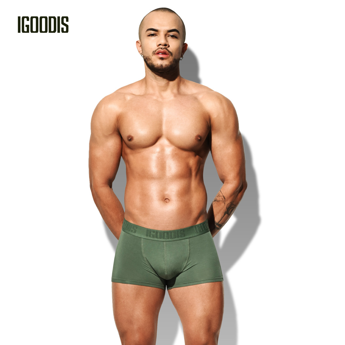 igoodis男士内裤平角莫代尔 高弹透气四角短裤低腰耐磨薄款短裤衩,女士内衣/男士内衣/家居服,男平角内裤,淘宝优惠券,粉丝福利购,淘宝优惠卷