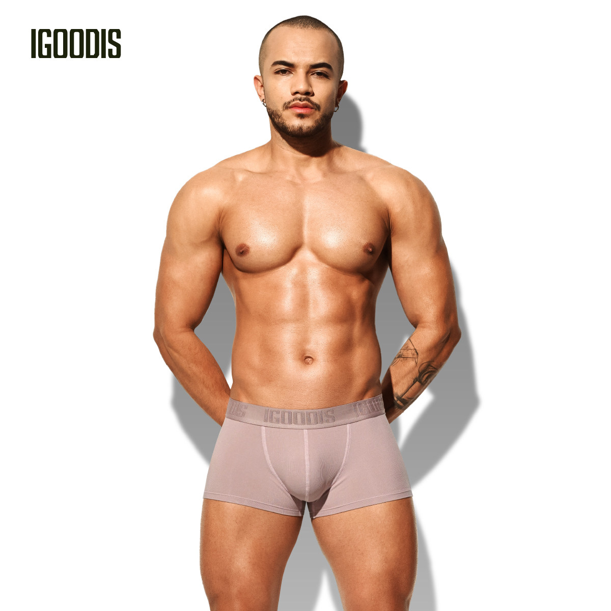 igoodis男士平角内裤柔软双层内档莫代尔高弹螺纹工艺夏季裤头,女士内衣/男士内衣/家居服,男平角内裤,淘宝优惠券,粉丝福利购,淘宝优惠卷