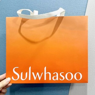 新款韩国雪花秀手提袋水乳两件套包装袋礼品袋礼品盒中大号袋全系