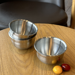 迷你小号料理碗！出口1810不锈钢打蛋碗备菜小料碗蒸蛋搅拌烘焙碗