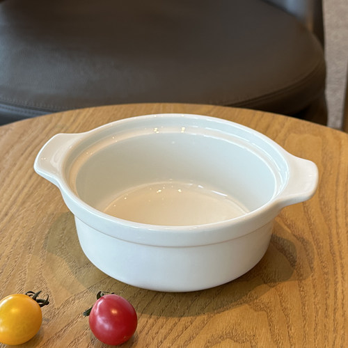 奶呼陶瓷双耳防烫大容量泡面碗