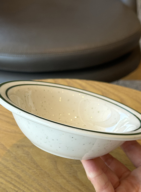 TUXTON正品乳白釉下彩陶瓷碗家用韩国ins甜品沙拉酸奶早餐麦片碗