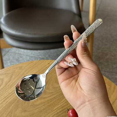 德单18/10不锈钢加厚长柄勺