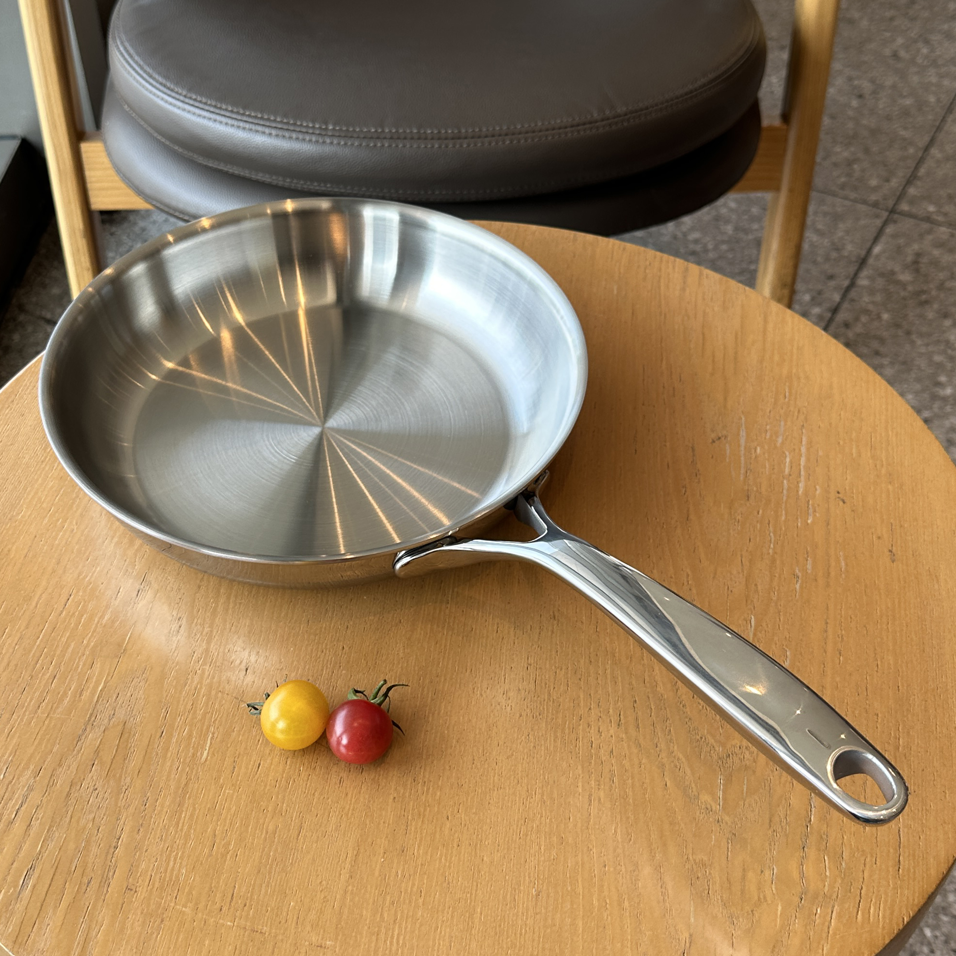 Chockmen18/10不锈钢平底煎锅