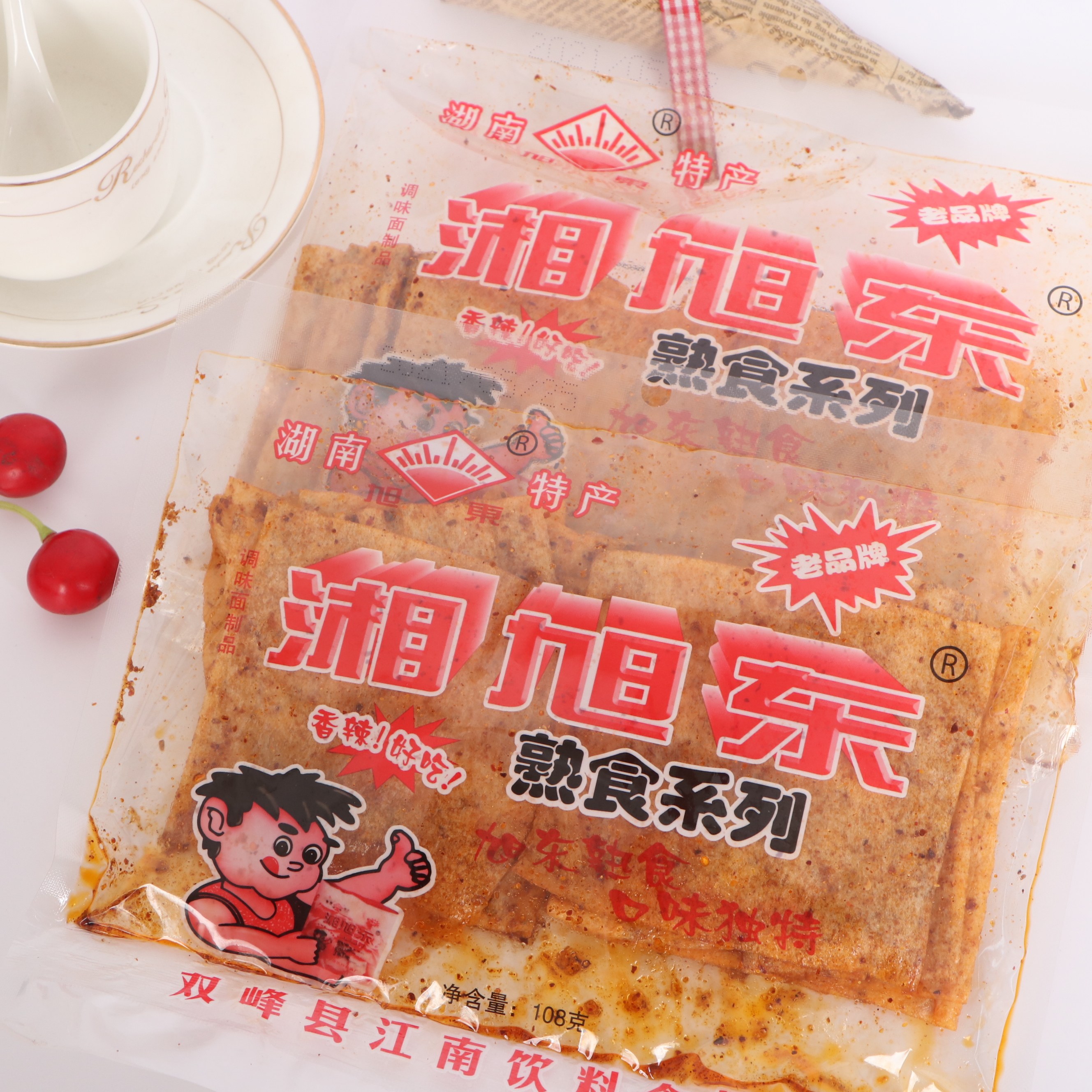 湖南特产湘旭东辣条麻辣老式大辣片儿时怀旧休闲零食小吃88g/袋