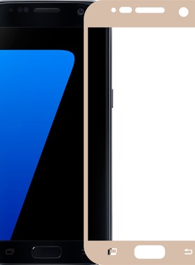 适用三星S7全屏钢化膜SM-G9300/8高清抗蓝光手机膜S6黑色边屏幕保护膜SM-G9200/8/9磨砂防窥水凝膜
