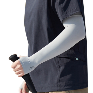 jeep吉普防晒袖套男士夏季防紫外线手臂袖套冰丝手袖开车护臂手套