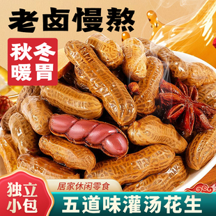 五道味灌汤卤花生带壳秋冬居家休闲零食追剧宵夜办公解馋独立小包