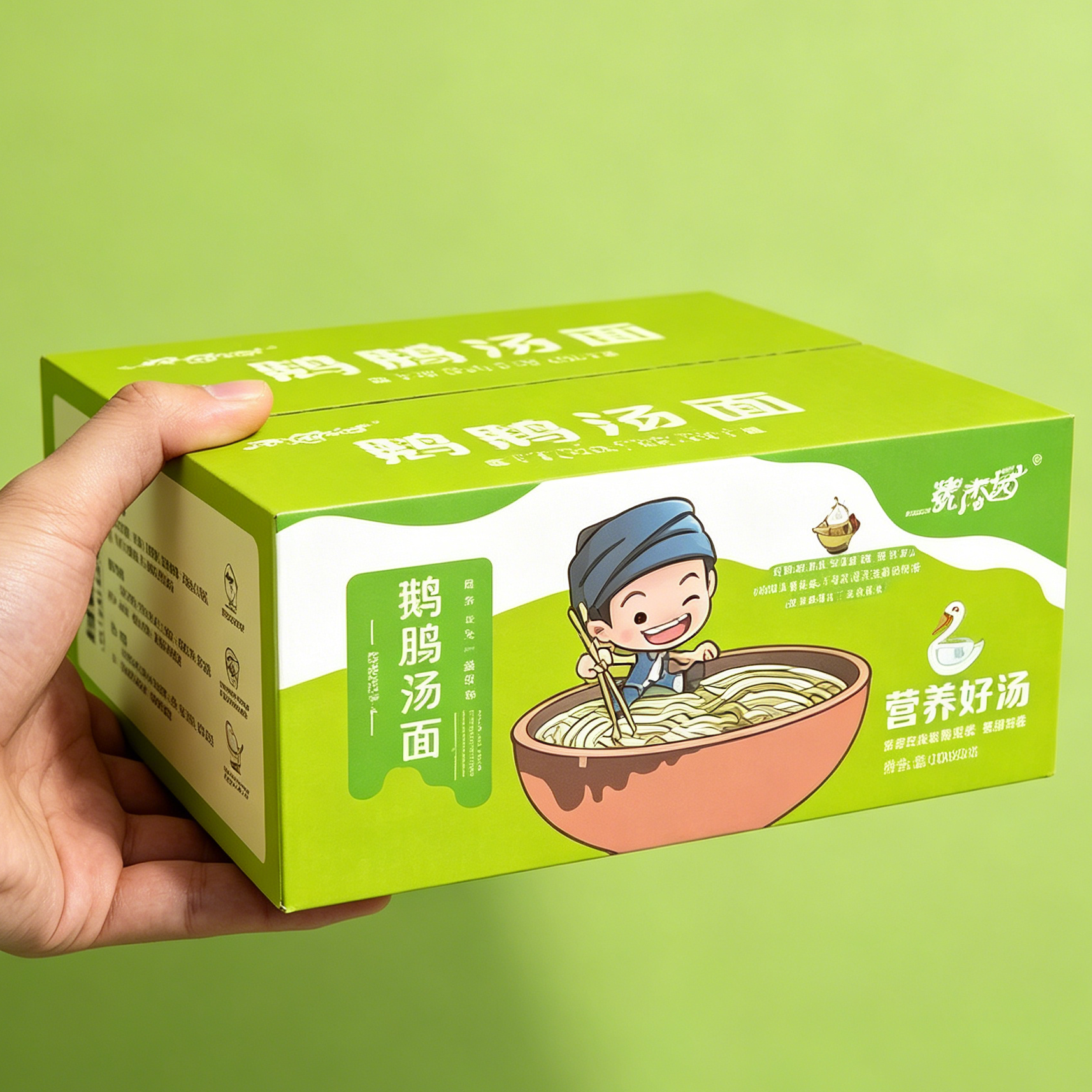 素香园非油炸速食鹅肠鱼肠形刀削挂面油泼炸酱面宽面拌面条