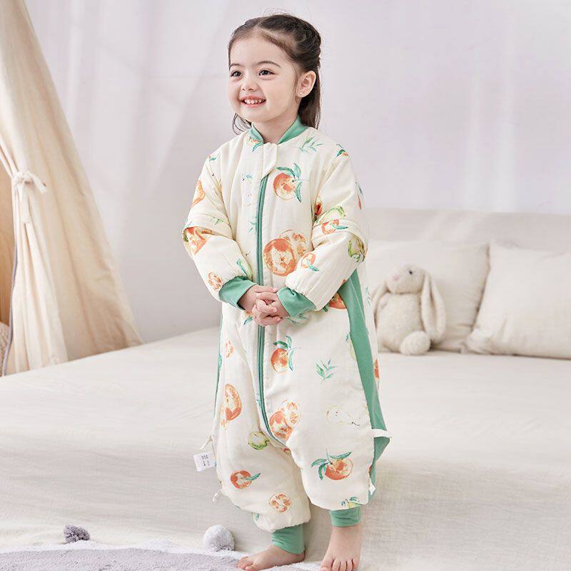 儿童睡袋婴儿秋冬夹棉保