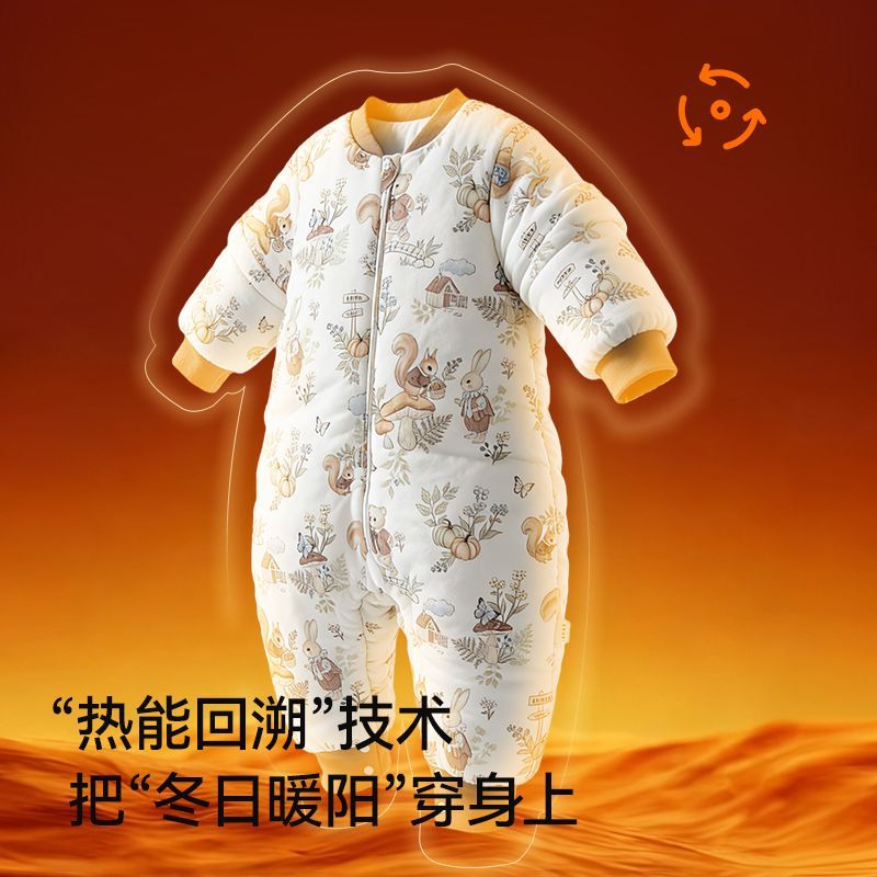 宝宝睡袋冬季婴儿恒温春