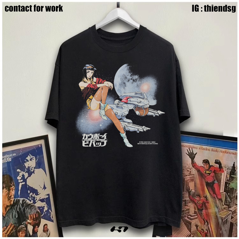 星际牛仔全棉宽松印花短袖T恤