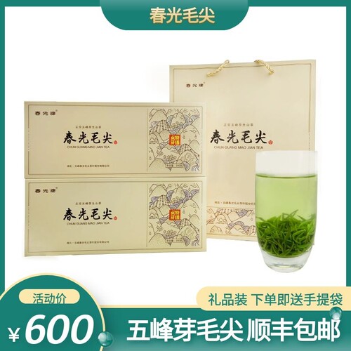 2026新茶五峰春光毛尖送礼绿茶高山正宗芽毛尖新鲜特级贡芽
