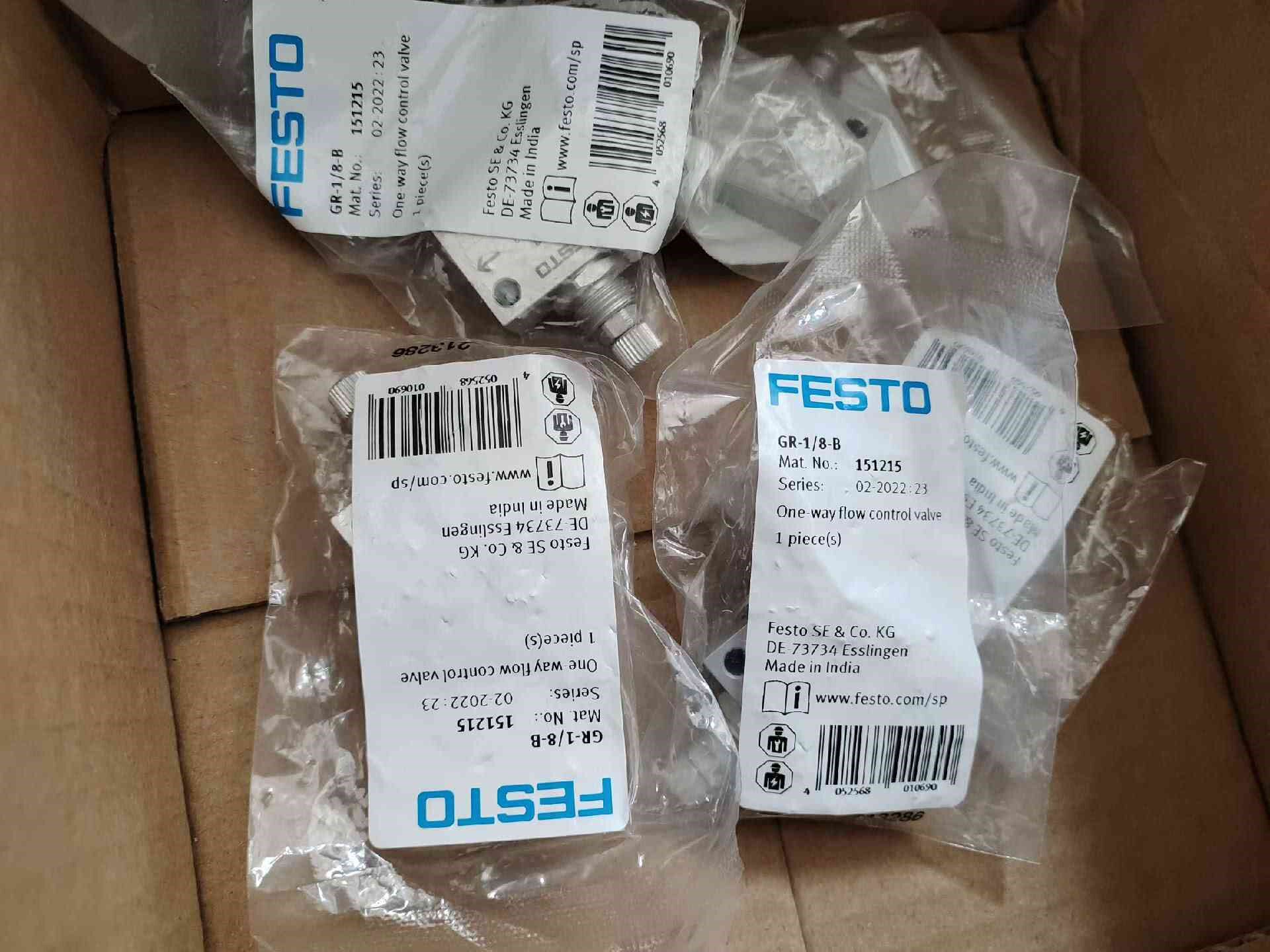 详询客服:全新原装festo 费斯托单向节流阀 gr-1/8-b 15 议价>