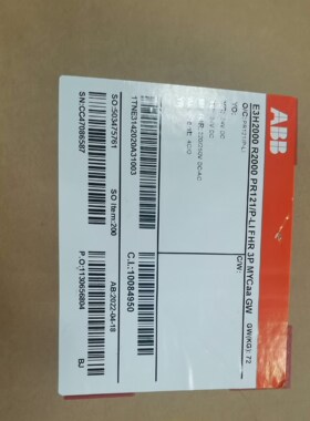 ABB框架断路器 E3H2000 R2000 PR121/P