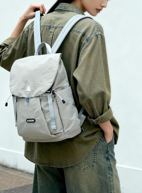 Across户外休闲双肩包女轻便百搭大容量书包学生通勤简约电脑背包