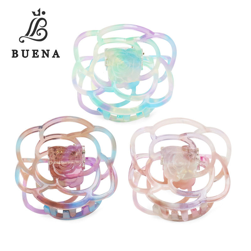 法国醋酸板气质山茶花玫瑰花朵发抓夹大 ins博主盘发鲨鱼夹女,饰品/流行首饰/时尚饰品新,发饰,淘宝优惠券,粉丝福利购,淘宝优惠卷