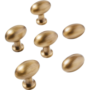 鸽子蛋黄古铜拉手现代简约法式复古柜门把手衣柜橱柜抽屉黄铜拉手