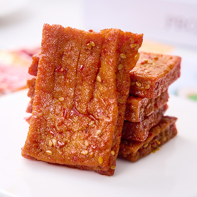 湘满嘴虎皮豆腐干子湖南特产香辣卤味小吃网红解馋小零食独立包装