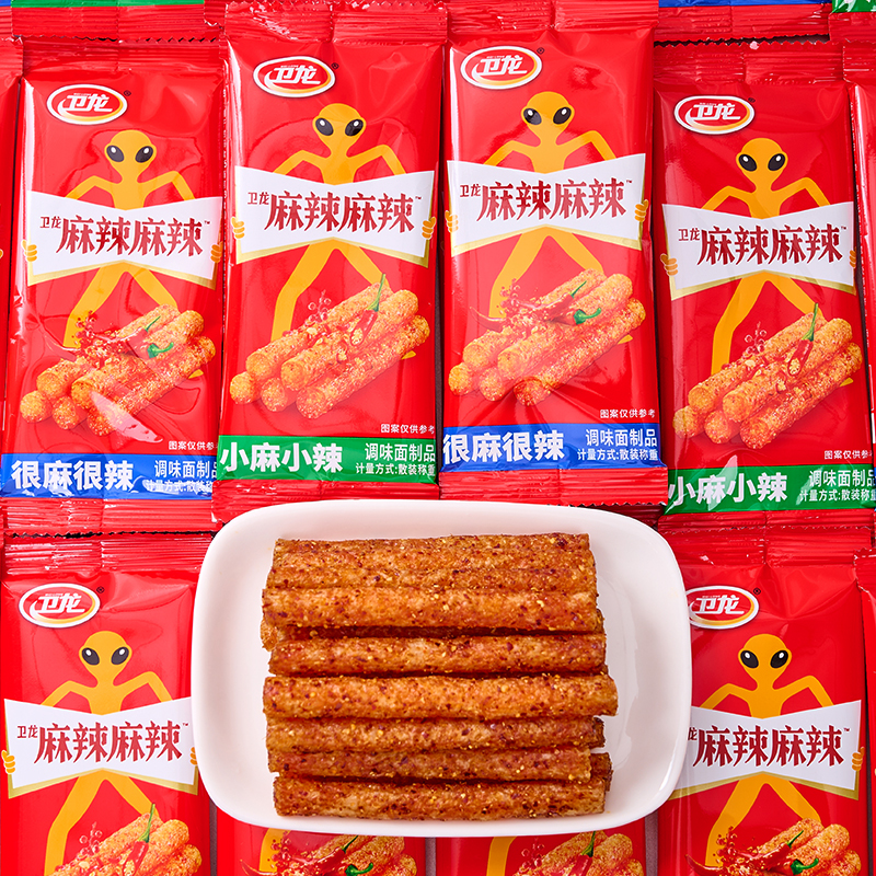 卫龙麻辣麻辣条棒面筋宿舍休闲童年怀旧解馋小吃零食品网红爆款