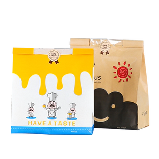 透明开窗防油面包吐司袋450g吐司袋烘焙纸袋食品牛皮纸袋包装袋