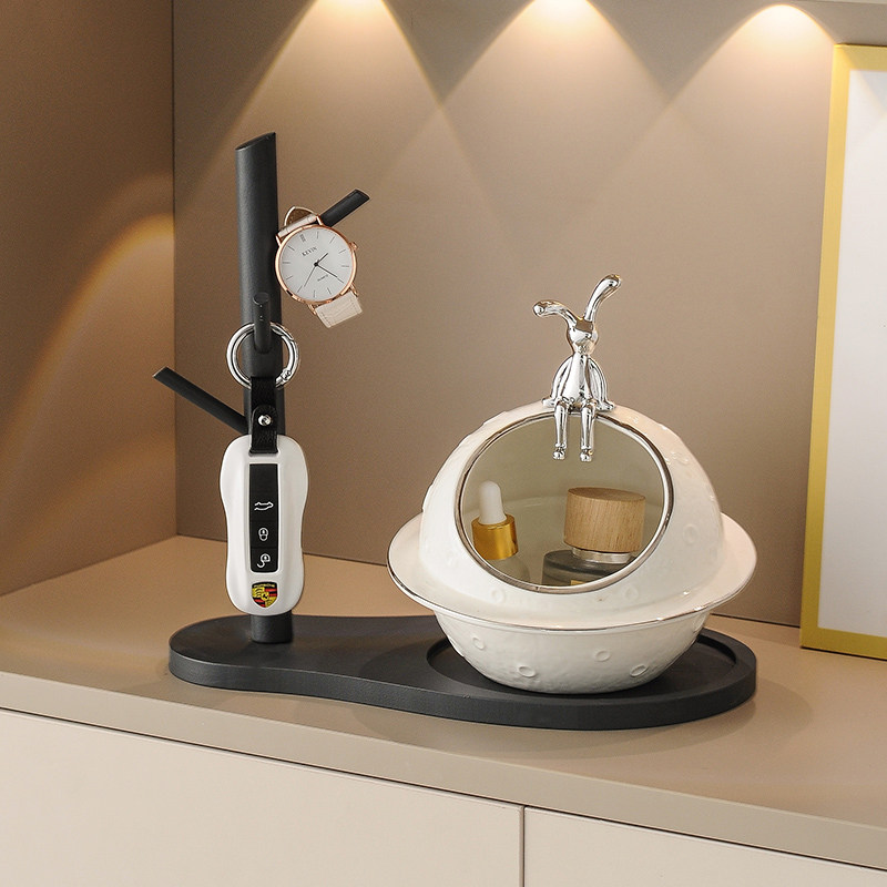 月球兔创意家居入户玄关摆件钥匙收纳家装好物门口鞋柜客厅装饰品,家居饰品,装饰摆件,淘宝优惠券,粉丝福利购,淘宝优惠卷