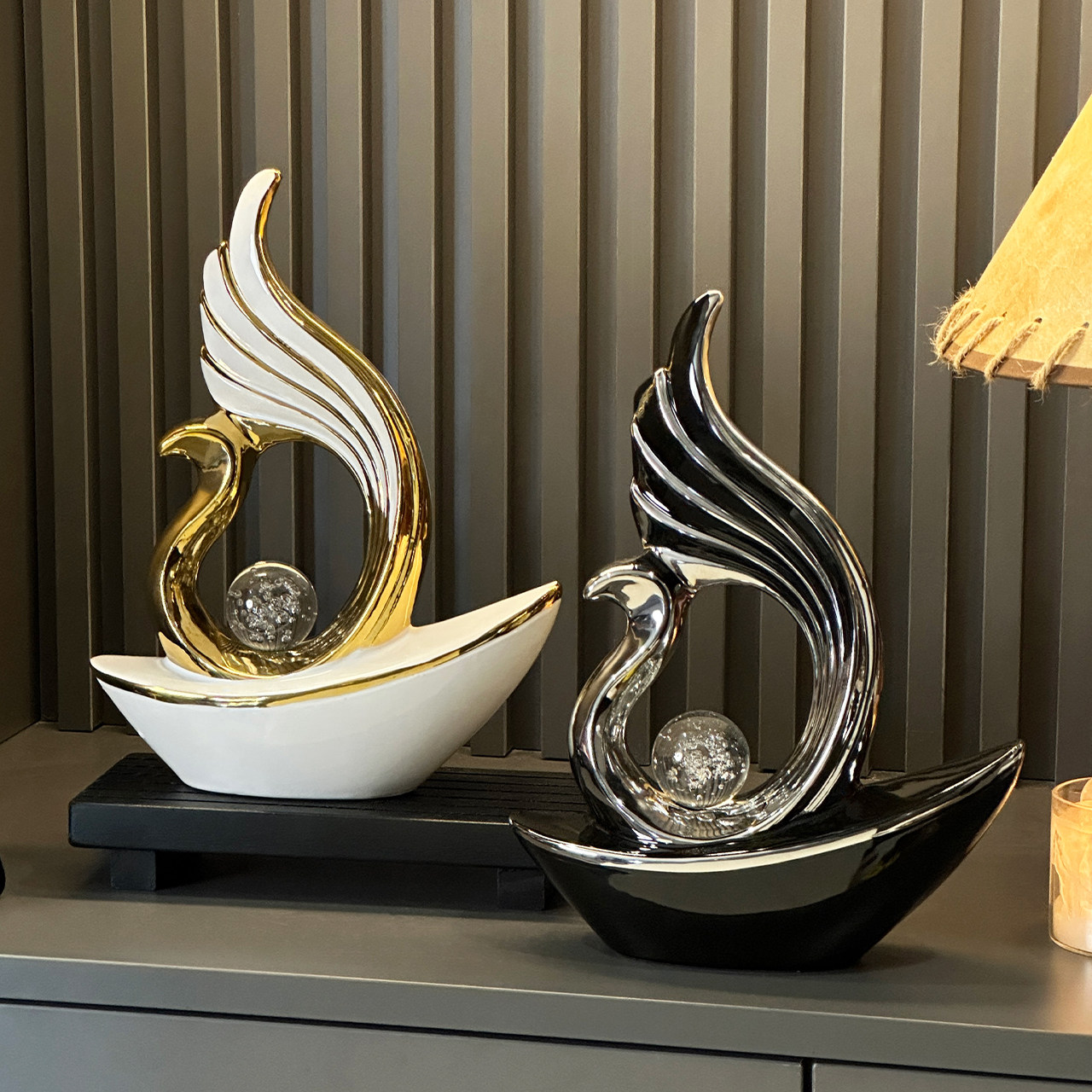 高颜值乘风破浪摆件轻奢高档客厅酒柜玄关高级装饰办公室桌面送礼,家居饰品,装饰摆件,淘宝优惠券,粉丝福利购,淘宝优惠卷